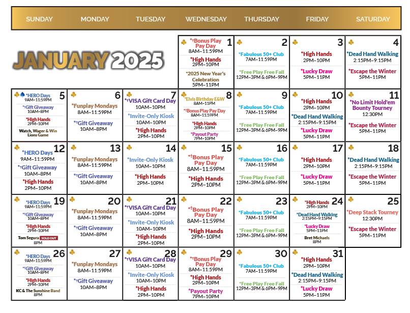 January 2025 Calendar