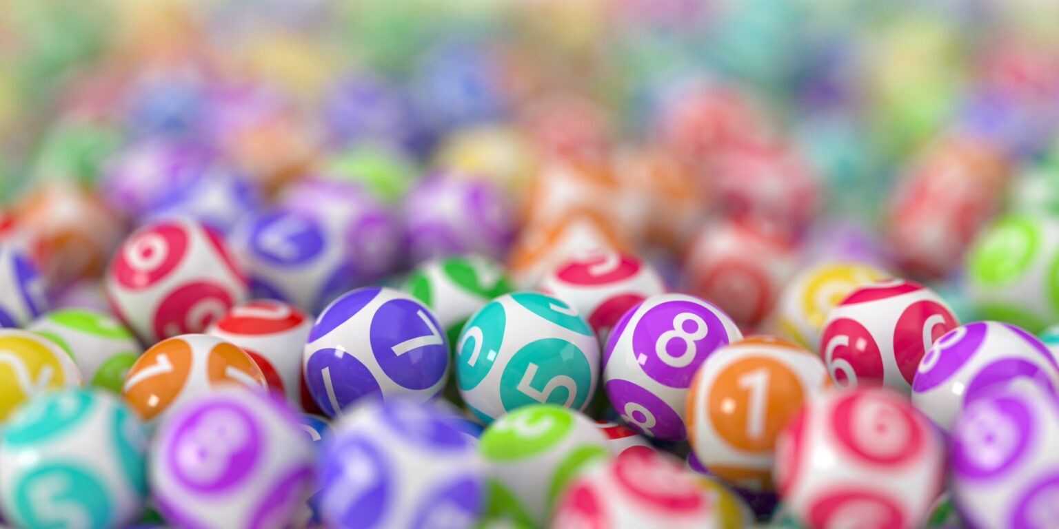 Coloful Bingo balls with different numbers